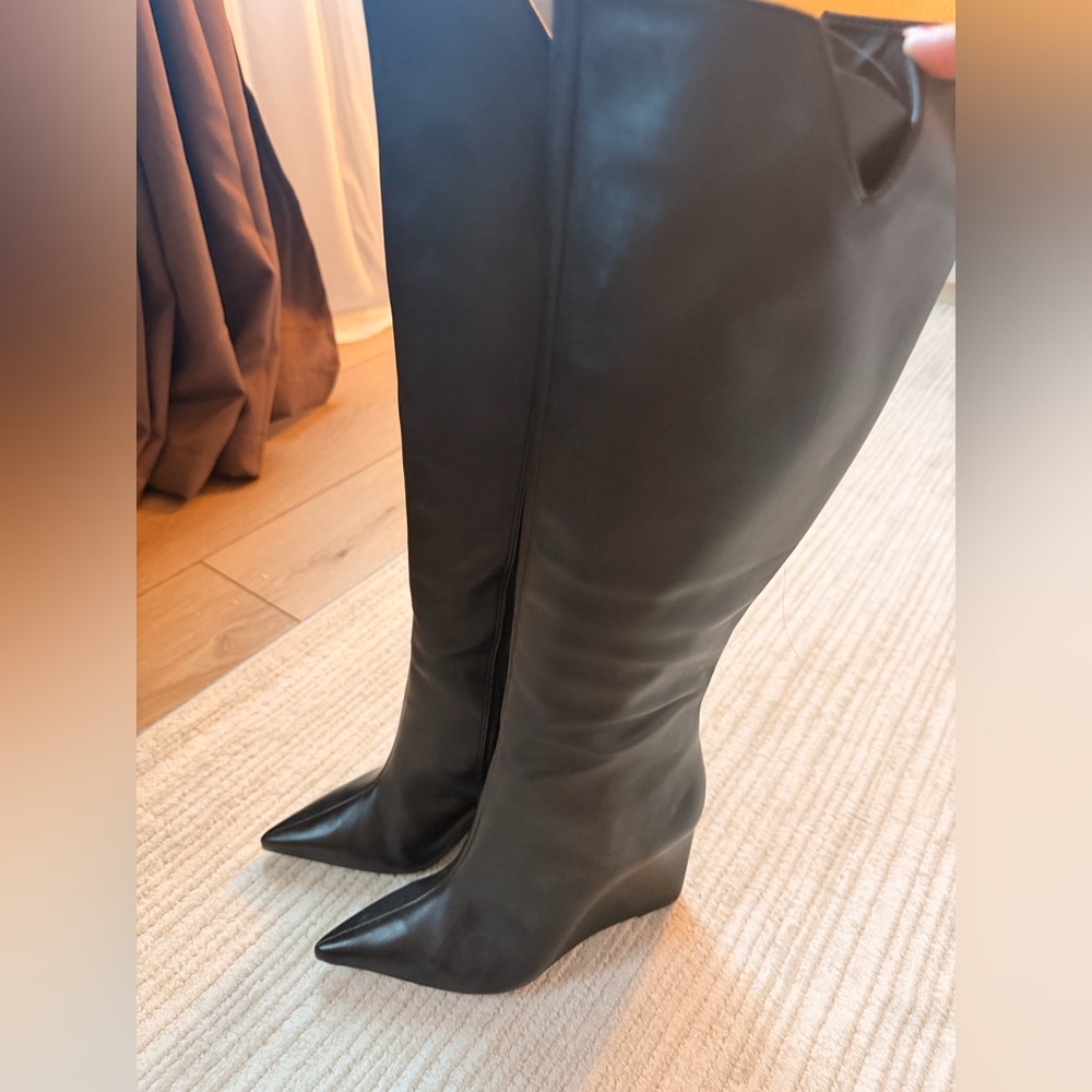 SCHUTZ Black Over the Knee Boots